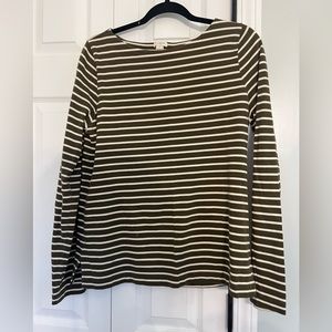 J Crew striped long sleeve shirt